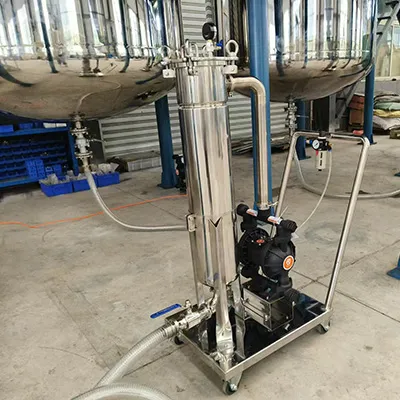 Final filtering and filling system