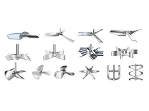 Customized configurations of blades and agitator